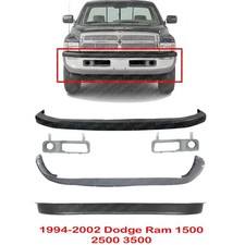 Front Bumper Covers Kit Bezel Trims For 1994-2002 Dodge Ram 1500 2500 3500