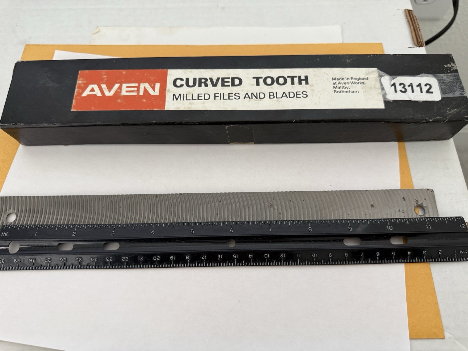 New Aven 12” Curved Tooth File