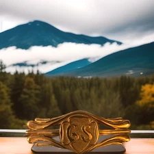 Vintage Copper Girl Scout Hair Clip