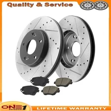 2.4L Front Brakes Rotors and Brake Pads for 2011-2015 Kia Optima Hyundai Sonata