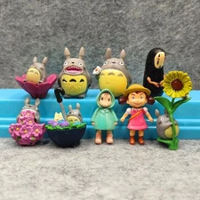 9PCS My Neighbor Totoro Studio Ghibli Cat Mini Figures Playset Kids Toy Decor