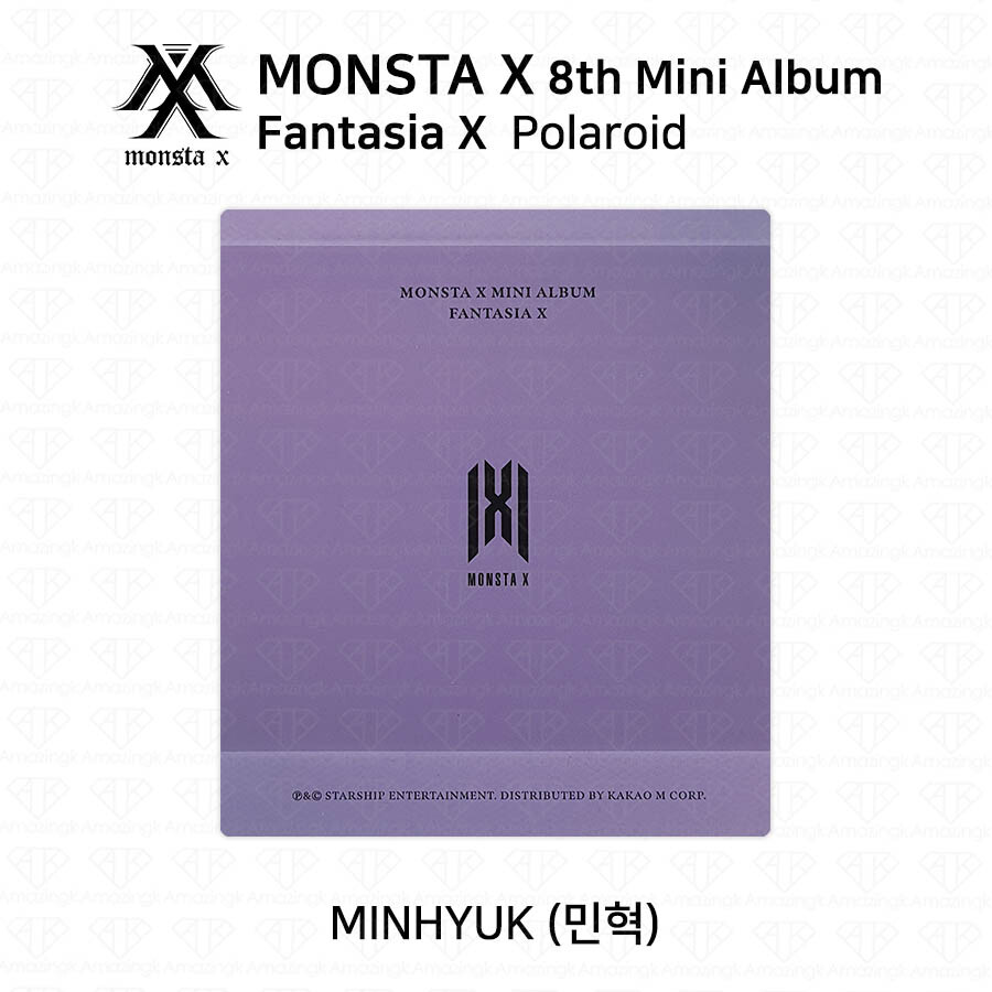 MONSTA X 8th Mini Album Fantasia X Official Color Polaroid