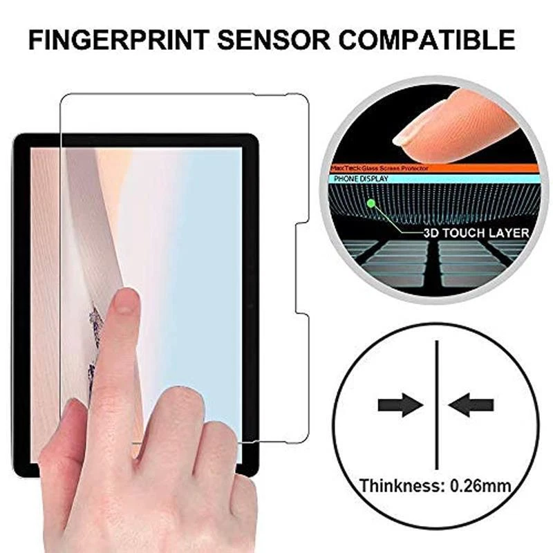 2Pcs TEMPERED GLASS 9H Screen Protector Microsoft Surface Go 3 2 1 New - Image 2 of 4