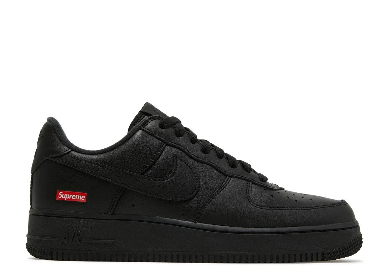 Nike Air Force 1 Low Supreme Noir Taille 12, DS NEUF