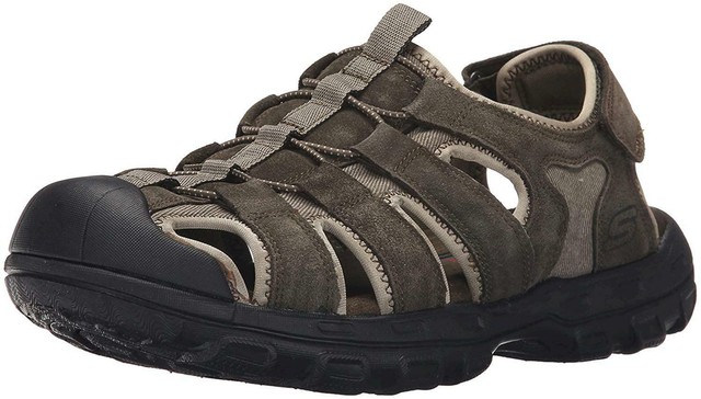 skechers sandals olive