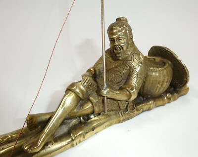 Original China Bronze Jiang Angeln Taigong  19 Jh. T-7