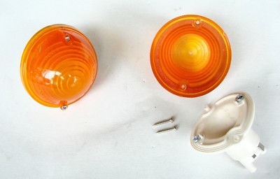 Blinkleuchte vorne Paar orange pair amber turn signal assemblies Fiat 500 600