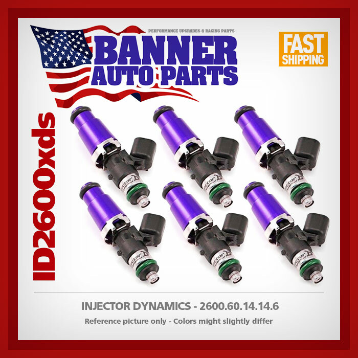 Set of 6 Injector Dynamics 2600.60.14.14.6 for 90-96 300ZX TT 93