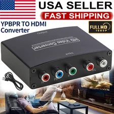 YPbPr to HDMI Adapter Component R/L Audio Converter 1080P Video for DVD PS3 Xbox