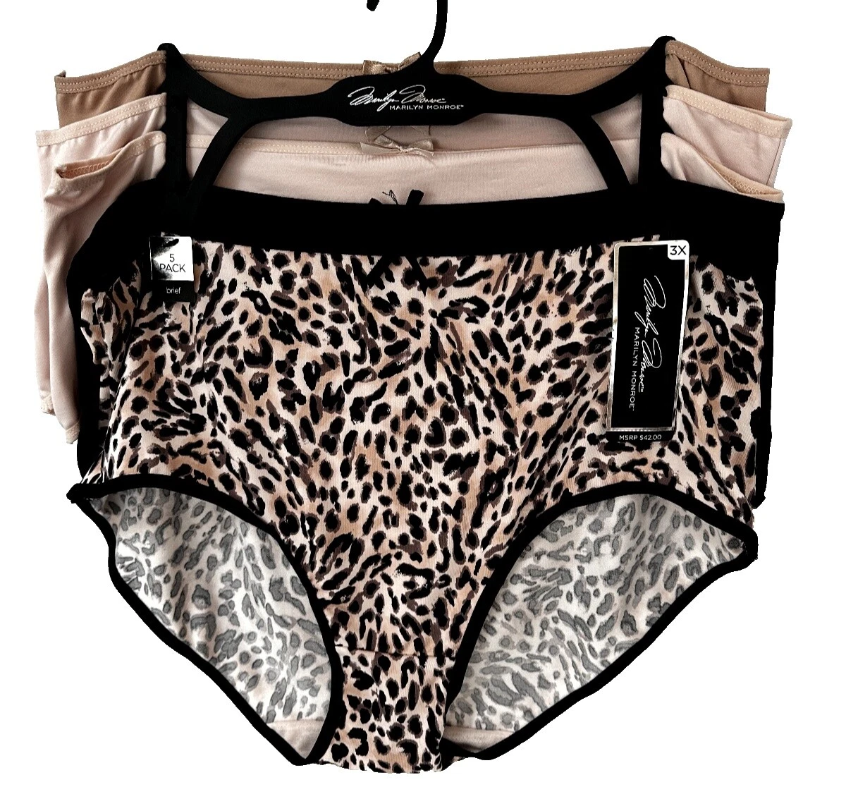 Polyester Animal Print Plus Size Panties for Women