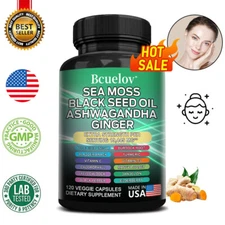 Seaweed, Black Seed Oil, Ashwagandha, and Ginger 19,445 Mg Per Serving