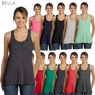 Bella Ladies Flowy Racerback Junior Tank Top XS-XL B8800