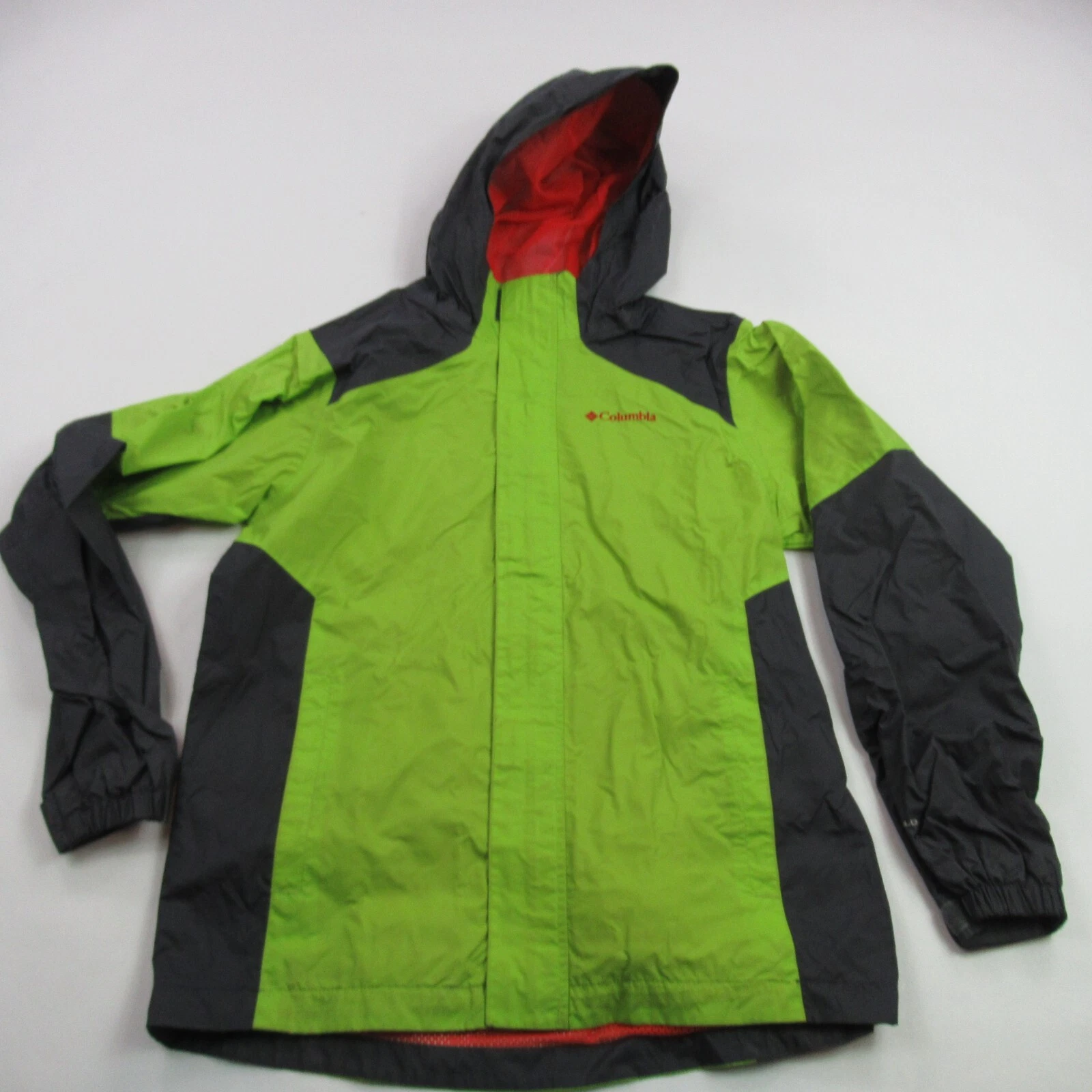 Columbia Jacket Boys 14/16 Long Sleeve Full Zip Pocket Outdoor Hood Omnishield