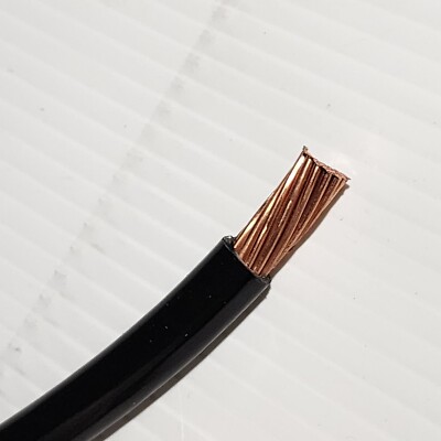 25 ft 1/0 AWG Southwire THHN THWN-2  Stranded Copper Building Wire 600V Black