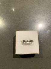 Sterling Silver Stamped 925 Piece Band Ring Size 6