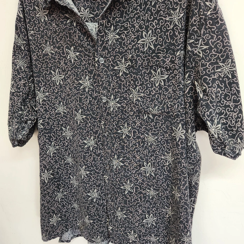 HB Sport Harbor Bay 100% Silk Hawaiian Shirt Men's 2X/ Big 1434 - Image 3 of 4