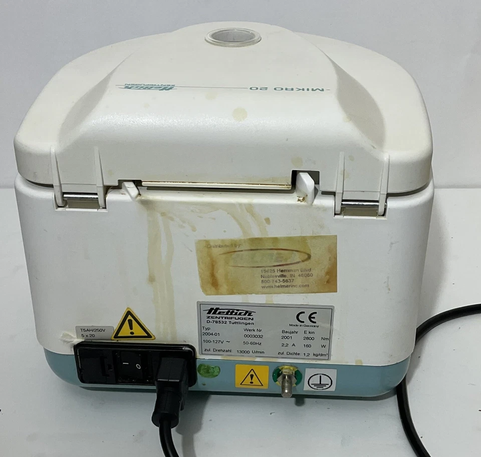 Centrifugadora de laboratorio Hettich Mikro 20 - Funciona/Gira Foto 2 de 4