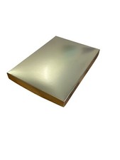1 GOLD A5 GIFT BOX,GREETING CARDS, JEWELLERY, WEDDING,BIRTHDAY, GIFT BOX