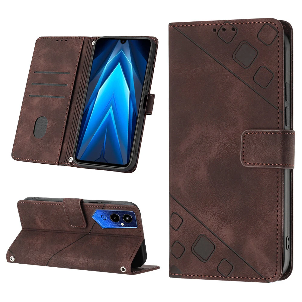 Phone Case For Tecno Pova 4 Pro LG8N Leather Flip Cover Patterned Protector