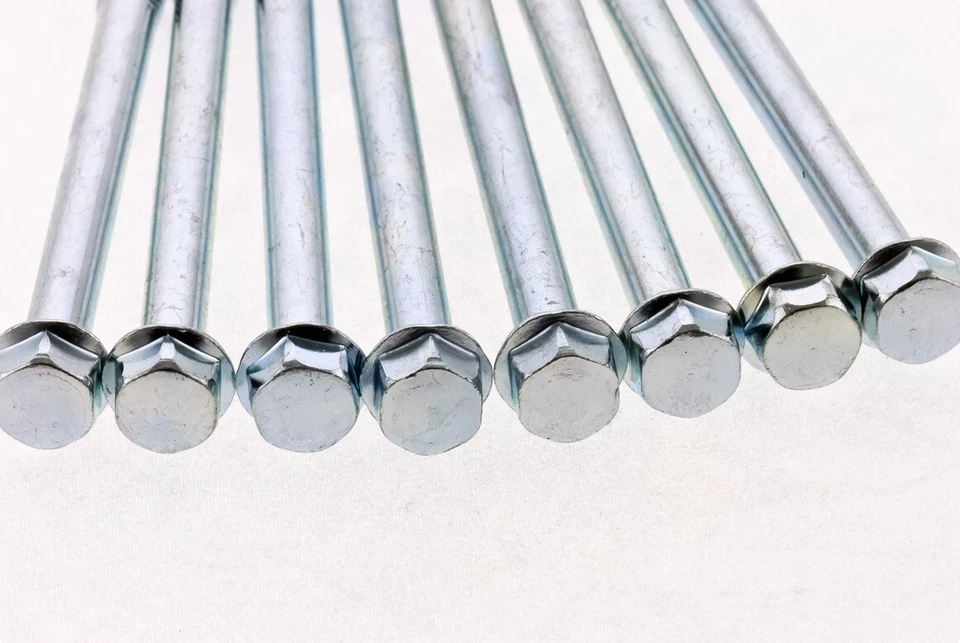 Kit de pernos de restauración Kawasaki KDX 1983-1985 en acabado galvanizado | AHORRA $$$ Foto 3 de 4