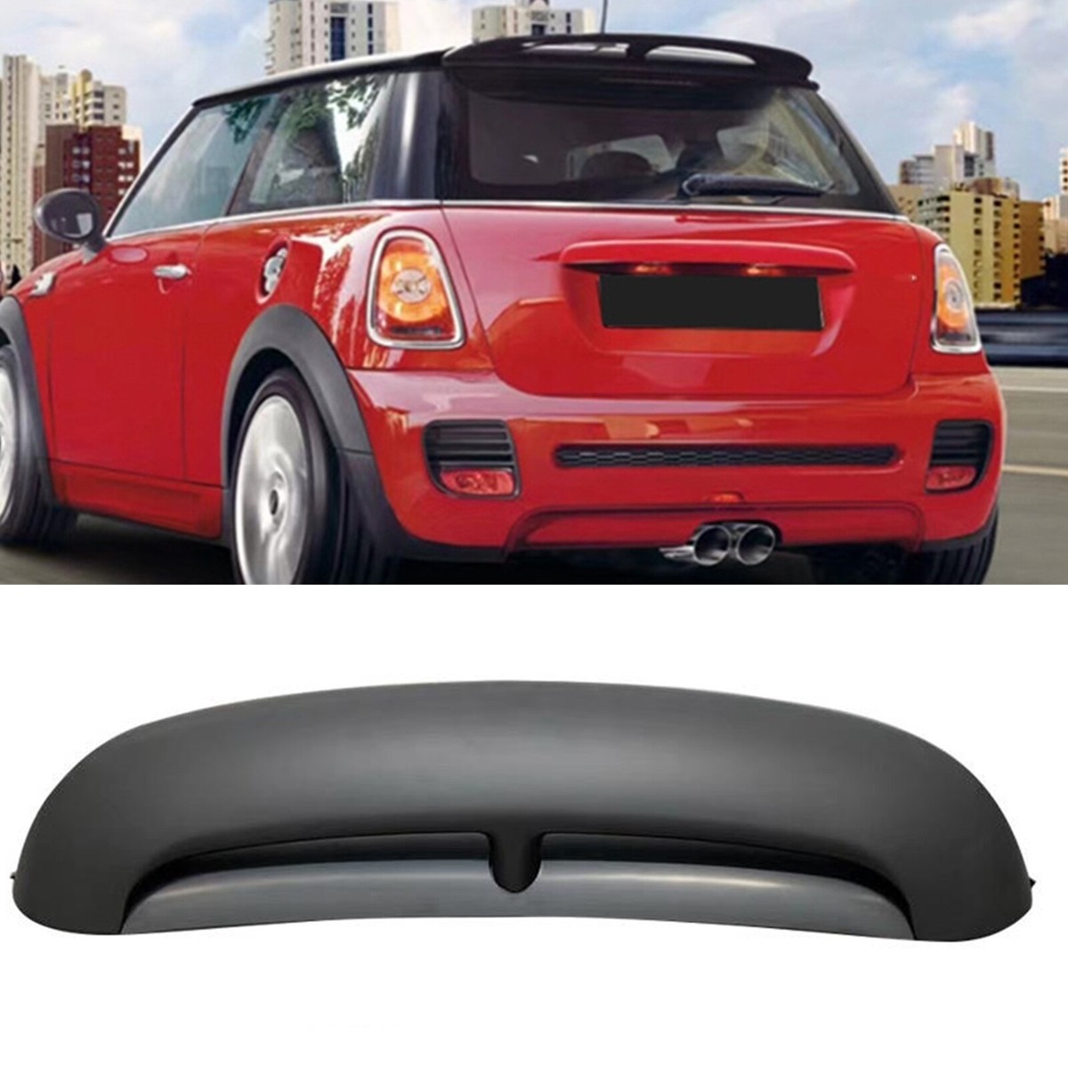 Car Rear Trunk Spoiler Splitter Wing Kit For Mini Cooper R56