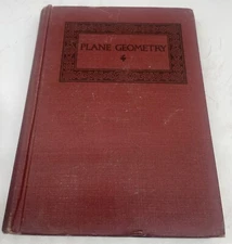 Plane Geometry by George Wentworth 1938 Athenæum Press Ginn and Company HC