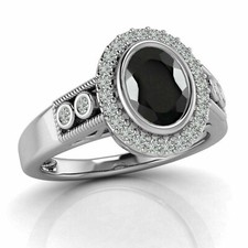 Gorgeous Simulated Round White Three Stone Special Men's Pinky Handmade Ring