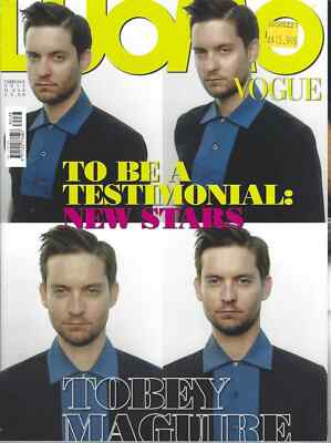 TOBEY MAGUIRE L'UOMO VOGUE MAGAZINE ITALY FEBRUARY 2013