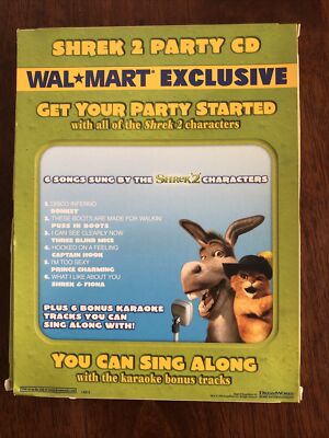 Shrek 2 Party CD with 6 Songs Sung by Shrek Characters & 6 Bonus