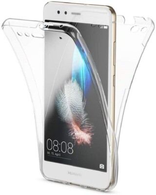 Huawei P10 Lite Full Cover Silikon TPU 360° Transparent Hülle Klar Case