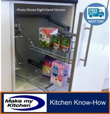 Magic Corner By Hafele Pull & Swing Out Soft Close for 1000mm Kitchen Unit