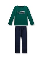 Jungen Schlafanzug Sports, GrüN-Dunkelblau V. Sanetta Gr. 152-176
