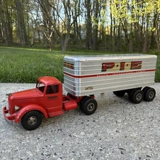 Vintage SMITH MILLER L MACK Truck  & Pacific Intermountain Express PIE TRAILER