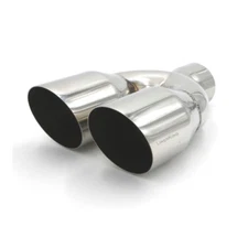 2.5" IN 3.5'' OUT 10' Length Stainless Steel Exhaust Dual Pipe Tip Single Wall