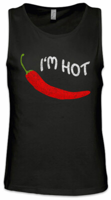 Chili I'm Hot Herren Tank Top Chili Schoten Peppers Peperoni Fun Hottie Hotty