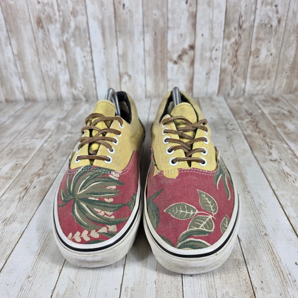 Zapatillas deportivas informales de caña baja Vans Era florales de lona para hombre talla 10 Foto 4 de 4
