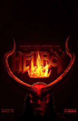 HELLBOY MOVIE POSTER 2 Sided ORIGINAL Advance 27x40 MILLA JOVOVICH DAVID HARBOUR