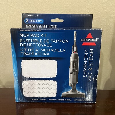 Bissell Symphony Vac & Steam Mop Pad Kit for Series 1132 Model 1252