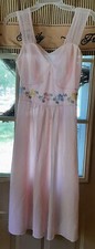 Vintage Pink Trumpet Floral Multicolored Artemis Nightgown size 36
