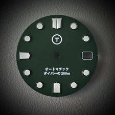 TLDB0131 Army Green BGW9 / Seiko Mod Date Dial NH35 4R35 SKX SRPD 28.5 28.5mm