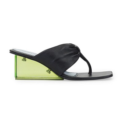 NIB NICOLE SALDANA BLACK  EXCLUSIVE KARINA WEDGE HEELS SIZE 41 $450