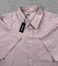 Wellen Shirt Mens Large Mauve Airweave Performance Short Sleeve Huckberry NEW