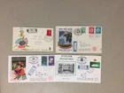 Four '50 Israel registered special covers with pictures.One w/additional expo st