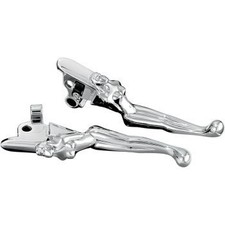 Palancas de embrague y freno Kuryakyn 1049 cromadas Silhouette para Harley