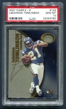 2001 Fleer E-X Ladainian Tomlinson RC 927/1000 PSA 10 GEM MINT HOF POP 9 💎