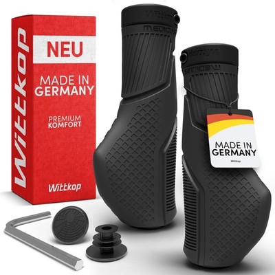 Bike Grips with Innovative 3-Zone Design Made in Germany I Ergonomic Design w...