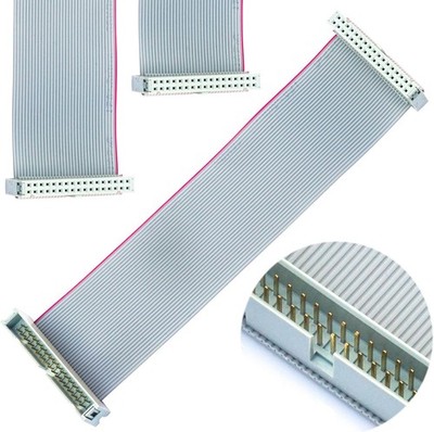 IDE Flat Ribbon Cable 34 Pin Male to Female Extension 50CM Lengt Style: FC 34P