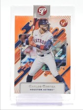 CARLOS CORREA 2025 TOPPS PRISTINE ORANGE PRISTINE REFRACTOR ASTROS /25 Q2141
