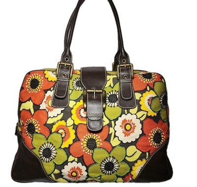 ISABELLA FIORE XLG FLOWER POWER OVERNIGHTER HAND BEADED TRAVEL BAG Y2K MRP $745