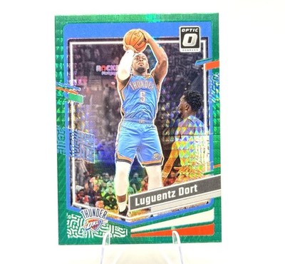 Luguentz Dort 2023-24 Donruss Optic Hyper Green Prizm #6 OKC Thunder